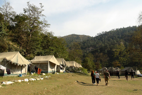Camping grounds on the way to Kedarnath