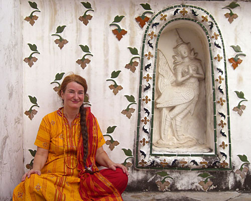 Tara at the Temple of the Dawn in Bangkok