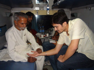 Father Varma took everyone's pulses and pinpointed their health problems.