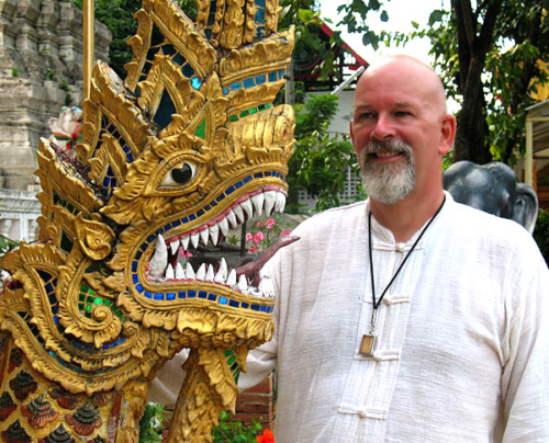 Ganga at temple in Chiang Mai