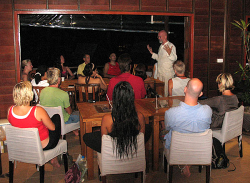 Ganga teaching at The Spa on Koh Samui