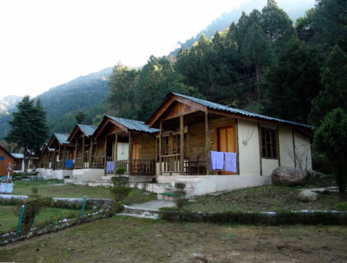 Cottages we stayed in on the way to Kedarnath