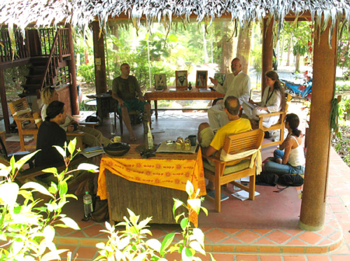 Ganga and Tara teaching on Koh Samui
