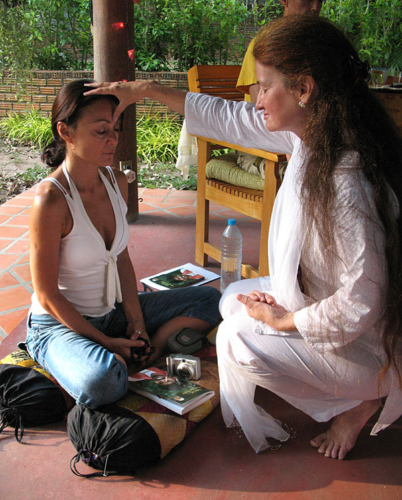 Tara giving shaktipat on Koh Samui