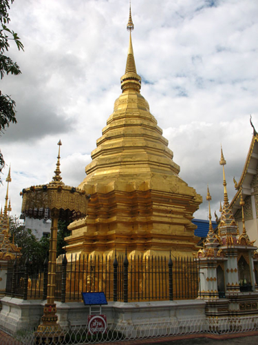 Gold chedi in Chiang Mai