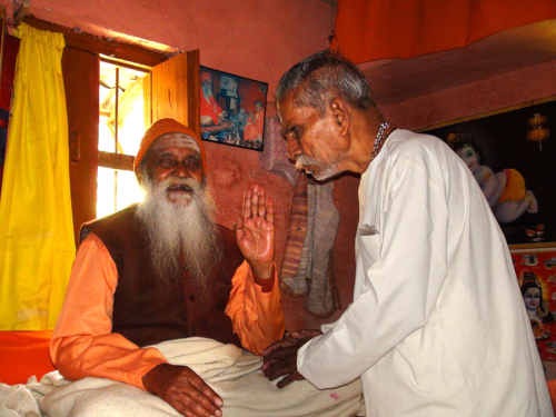 Paramananda Puri Maharaj blessing Father Varma