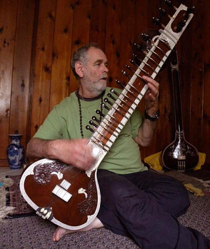 Gerry plays a raga on the sitar
