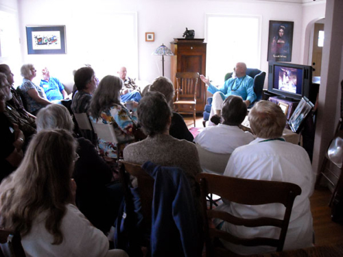Teaching at an Edgar Cayce study group in Seattle