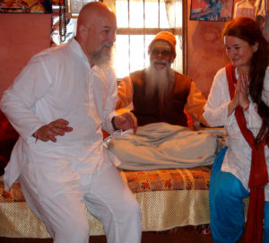 Ganga jumping for joy with Paramananda Puri Maharaj