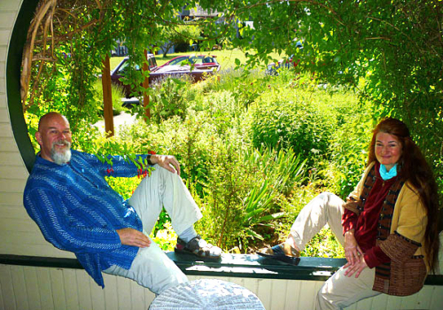 Ganga and Tara at the Annapurna Center For Self-Healing in Port Townsend, Washington