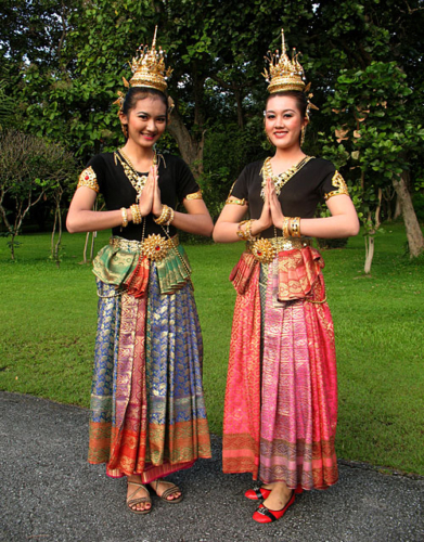 Two beautiful young Thai women