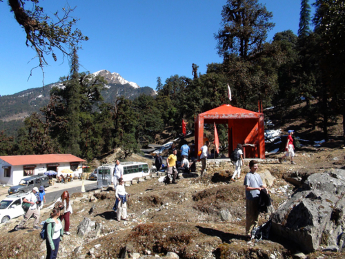 Stopping just before Kedarnath