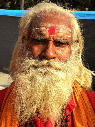 A sadhu at the Kumbha Mela in Haridwar in 2010