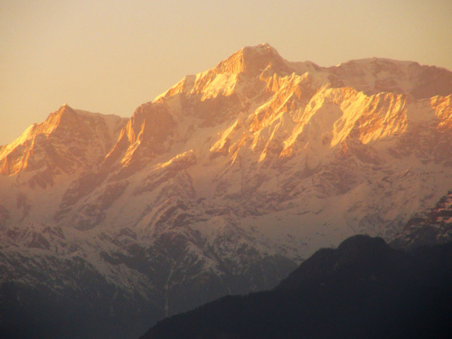 Kedarnath at sunset