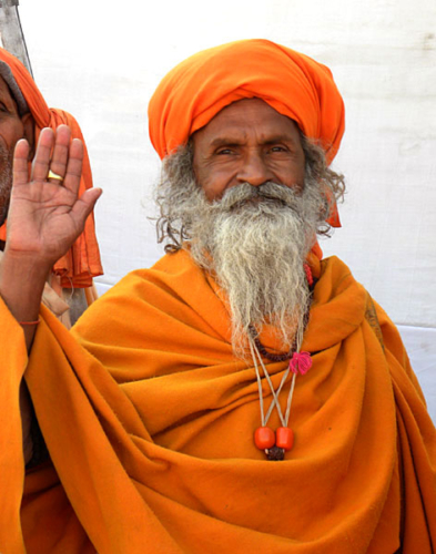 A sadhu at the Kumbha Mela in Haridwar in 2010