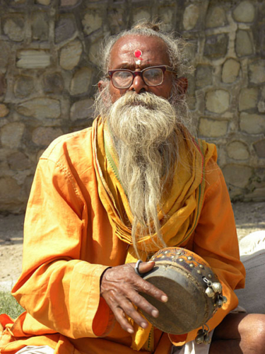 A sadhu at the Kumbha Mela in Haridwar in 2010