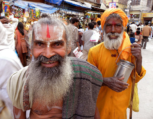 Sadhus at the Kumbha Mela in Haridwar in 2010