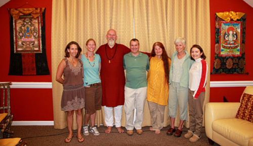 Ganga and Tara with group at For Goodness Sake a Holistic Spiritual Resource Center in Truckee