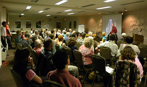 Ganga and Tara teaching at the Rahm Group in Novato