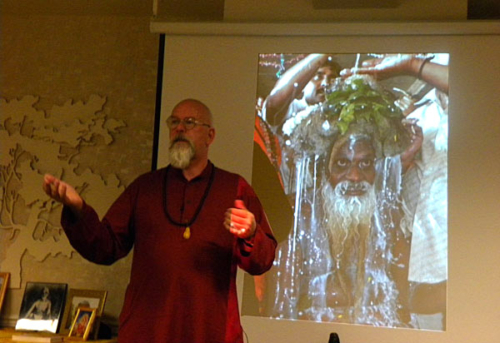 Ganga describing Maha Ananda Siddha&#039;s annual bath at the Rahm Group in Novato