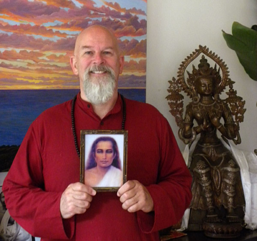 Ganga with Babaji and Buddha Maitreya in Carmel