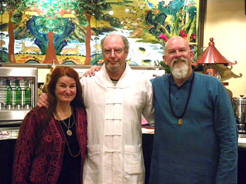Ganga and Tara with Ron Teeguarden at Dragon Herbs in Beverly Hills
