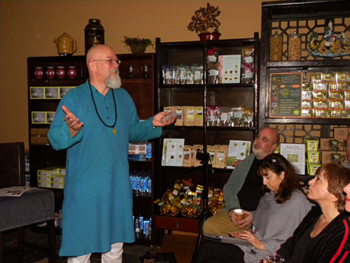 Ganga teaching at Dragon Herbs in Beverly Hills