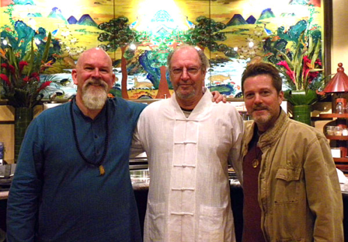 Ganga with Ron Teeguarden and Dean Rehmania Thomas at Dragon Herbs in Beverly Hills