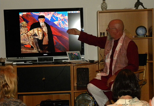 Ganga teaching about Nicholas Roerich at John Riley&#039;s in Santa Monica
