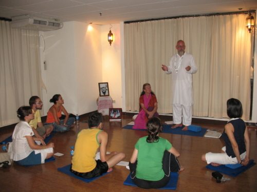 Ganga teaching meditation in Koh Samui, Thailand