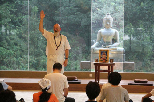 Ganga teaching Bodhi Heart Sanctuary Penang