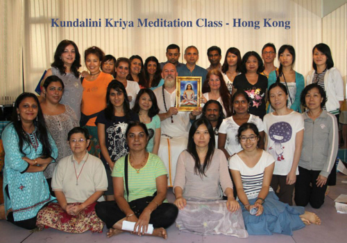 Group photo at Pranayogam in Hong Kong