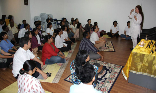 Tara teaching in Kuala Lumpur
